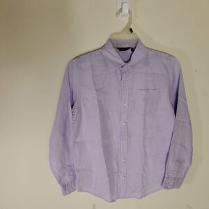 Janie & Jack Boys  Lavender Shirt Size 12